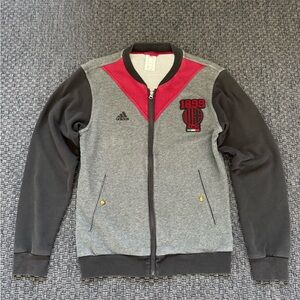 Adidas AC Milan Gray and Red Zip-Up Jacket men’s S
